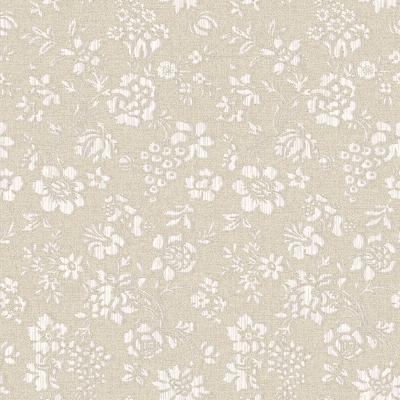 Brewster Wallcovering Stria Purple Floral Toss Wallpaper Taupe