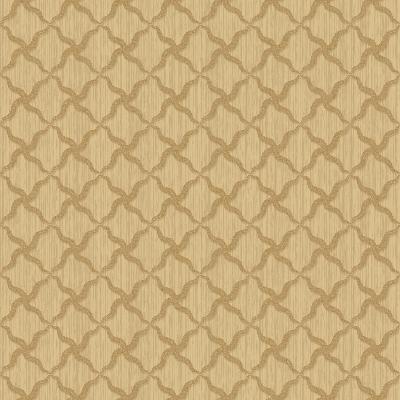 Brewster Wallcovering Alexi Gold Ornate Criss Cross Wallpaper Gold
