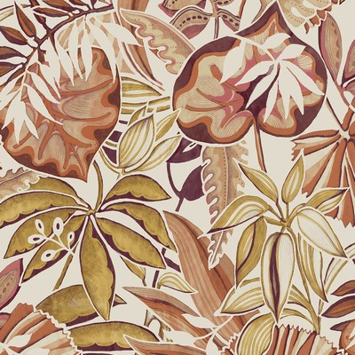 Brewster Wallcovering Amber Feuilles Peel & Stick Wallpaper Browns