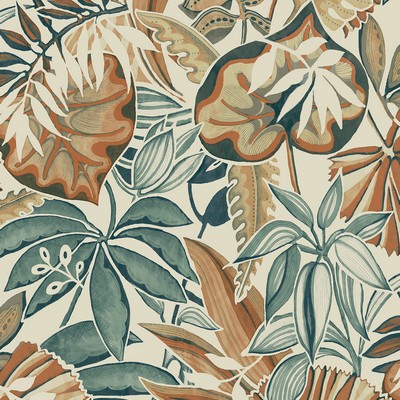 Brewster Wallcovering Spice Feuilles Peel & Stick Wallpaper Browns