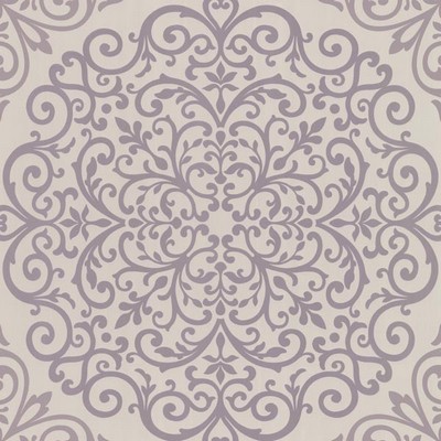 Warner Cassidy Lavender Medallion Damask Lavender