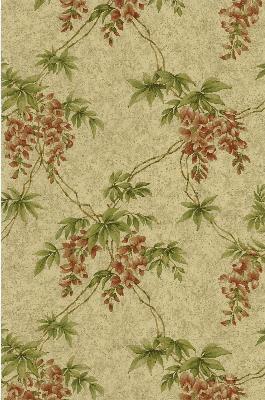 Brewster Wallcovering Annabelle Wheat Floral Toile Wallpaper Gold