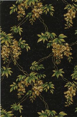 Brewster Wallcovering Annabelle Black Floral Toile Wallpaper Brown