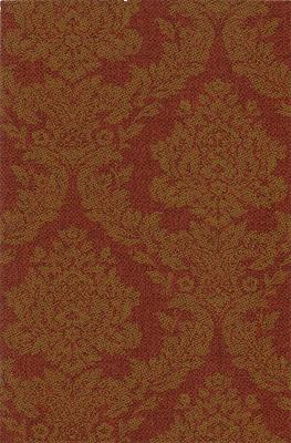 Brewster Wallcovering Rice Rust Meridian Damask Wallpaper Red