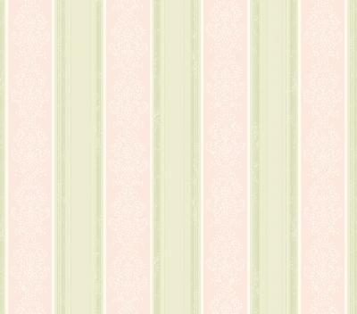 Brewster Wallcovering Arabelle Pink Damask Stripe Wallpaper Cherry