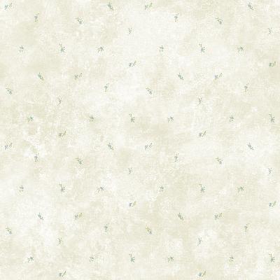 Brewster Wallcovering Lafayette Blue Floral Toss Wallpaper White