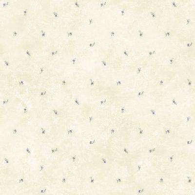 Brewster Wallcovering Lafayette Storm Floral Toss Wallpaper Off-White