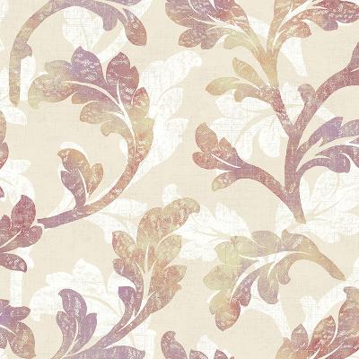 Brewster Wallcovering Natalia Taupe Floral Scroll Wallpaper Neutral