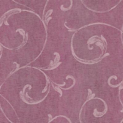 Brewster Wallcovering Gibby Purple Leafy Scroll Wallpaper Red