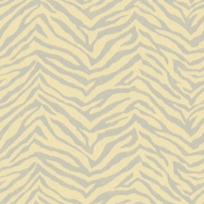 Brewster Wallcovering Mia Peach Faux Zebra Stripes Wallpaper Yellow