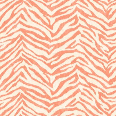 Brewster Wallcovering Mia Orange Faux Zebra Stripes Wallpaper Orange