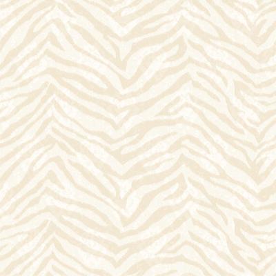 Brewster Wallcovering Mia Mauve Faux Zebra Stripes Wallpaper White