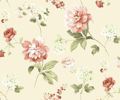 Brewster Wallcovering Neutrals Peony Neutral