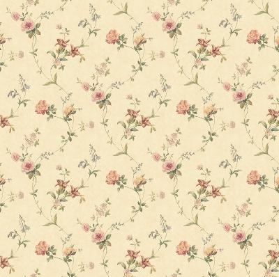 Brewster Wallcovering Sand Tiger Lily Trail Sand