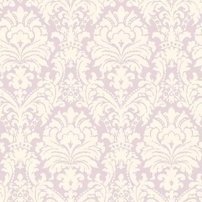 Brewster Wallcovering Lilac Simple Damask Lilac