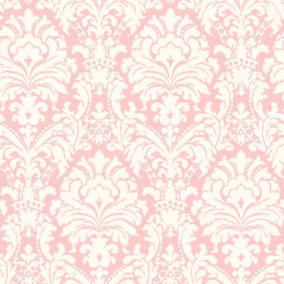 Brewster Wallcovering Red Simple Damask Red