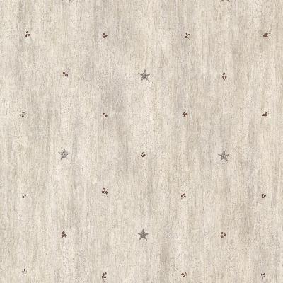 Brewster Wallcovering Bryndle Grey Barnstar & Sprigs Grey