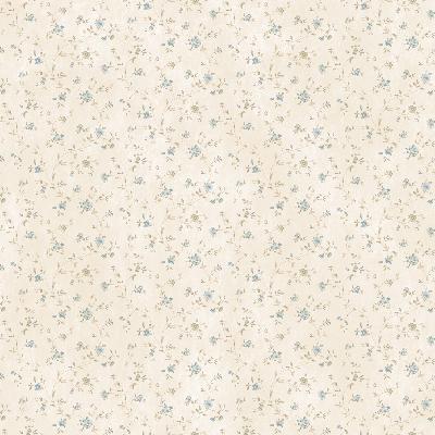Brewster Wallcovering Shelby Blue Calico Floral Blue