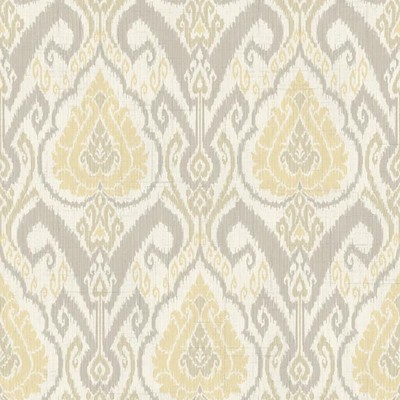Fairwinds Studio Raissa Grey Ikat Damask Grey