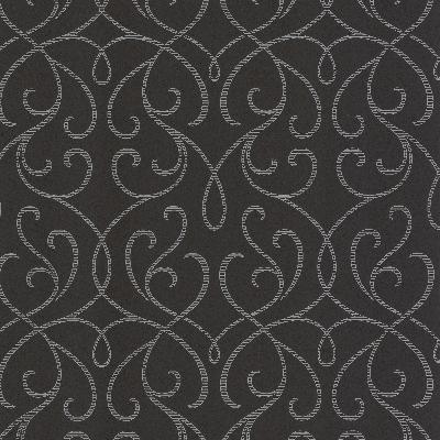 Brewster Wallcovering Alouette Charcoal Mod Swirl Charcoal
