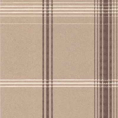 Brewster Wallcovering Oskar Brown Plaid Brown
