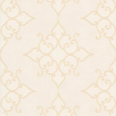 Brewster Wallcovering Sebastian Cream Crepe Moroccan Medallion Cream