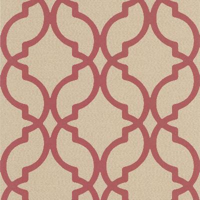 Brewster Wallcovering Harira Red Moroccan Trellis Red