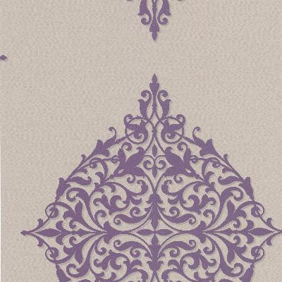 Brewster Wallcovering Pastiche Purple Classical Motif Purple
