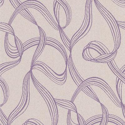 Brewster Wallcovering Aria Purple Ribbon Swirl Purple