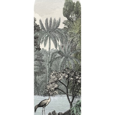 Brewster Wallcovering Lagoon Mural Archway Decal Greens