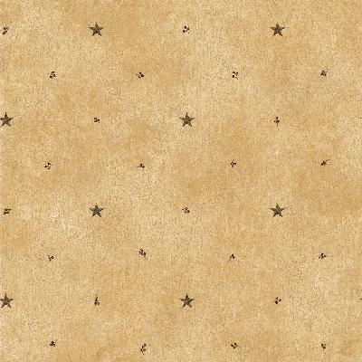 Brewster Wallcovering Taupe Barn Star & Sprigs Taupe