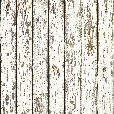 Brewster Wallcovering White Weathered Wood White