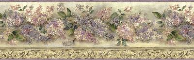 Brewster Wallcovering Purple Heirloom Lilac Border Purple
