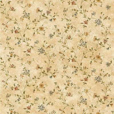 Brewster Wallcovering Taupe Antique Floral Vine Taupe