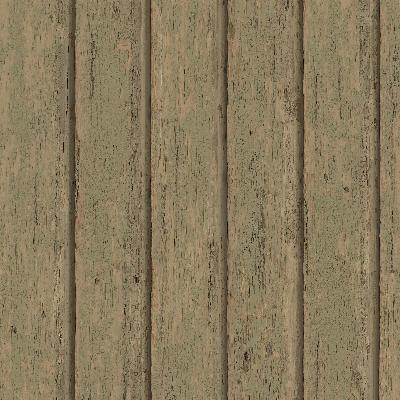 Brewster Wallcovering Green Weathered Clapboards Green