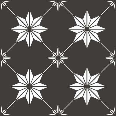 Brewster Wallcovering Rigel Peel & Stick Floor Tiles Blacks