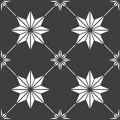 Brewster Wallcovering Rigel Peel & Stick Floor Tiles Blacks