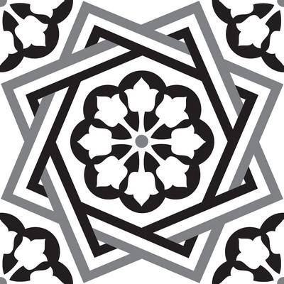 Brewster Wallcovering Dakota Peel & Stick Floor Tiles Blacks