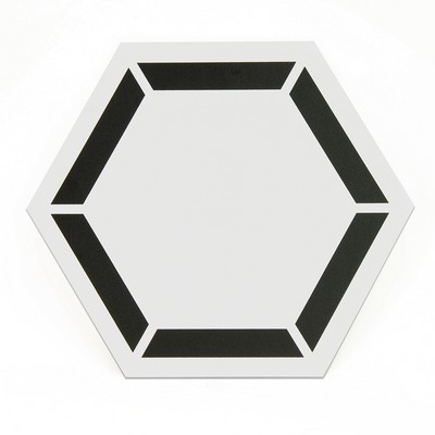 Brewster Wallcovering Coltrane Peel & Stick Hexagon Floor Tiles  Whites & Off-Whites