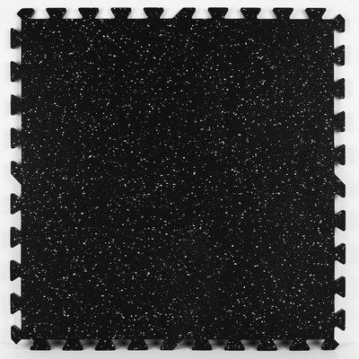 Brewster Wallcovering Basalt Rubber Interlocking Tiles  Blacks