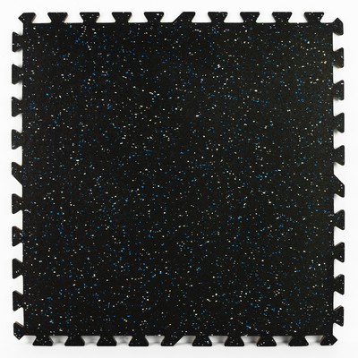 Brewster Wallcovering Rhyolite Rubber Interlocking Tiles  Blacks