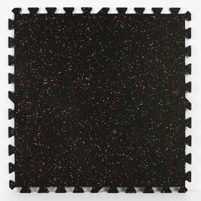 Brewster Wallcovering Scoria Rubber Interlocking Tiles  Blacks