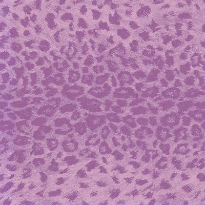 Brewster Wallcovering Farrah Purple Faux Leopard Print Wallpaper Purple
