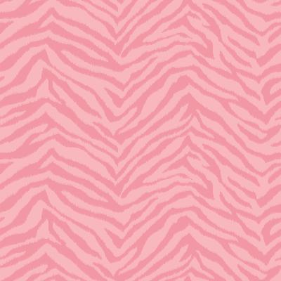 Brewster Wallcovering Alice Pink Faux Zebra Stripes Wallpaper Red