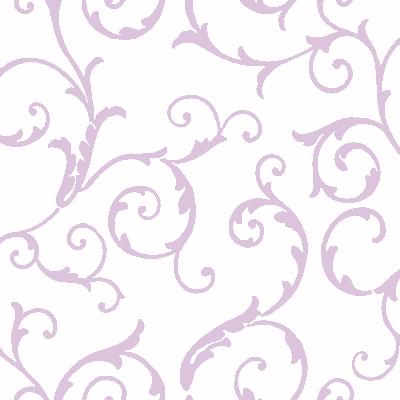 Brewster Wallcovering Tessa Lavendar Scrolly Swirls Wallpaper Purple