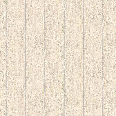 Brewster Wallcovering Rodeo White Outhouse Wood Wall Wallpaper White