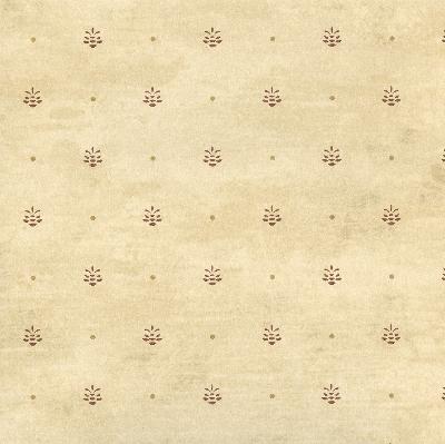 Brewster Wallcovering Polka Cream Pinecone Ditzy Toss Wallpaper Yellow