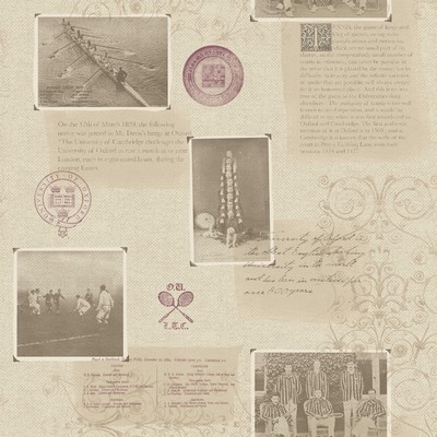 Brewster Wallcovering Archive Beige Novelty Wallpaper Beige