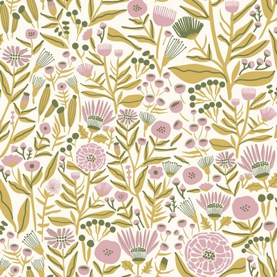 Brewster Wallcovering Yellow Marigold Forest Peel & Stick Wallpaper Pinks