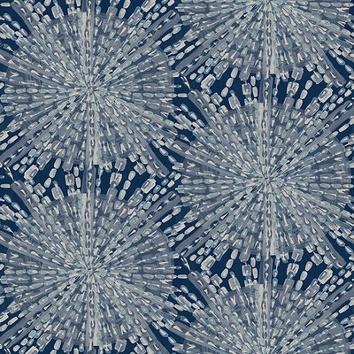 Brewster Wallcovering Navy Sunburst Peel & Stick Wallpaper Blues